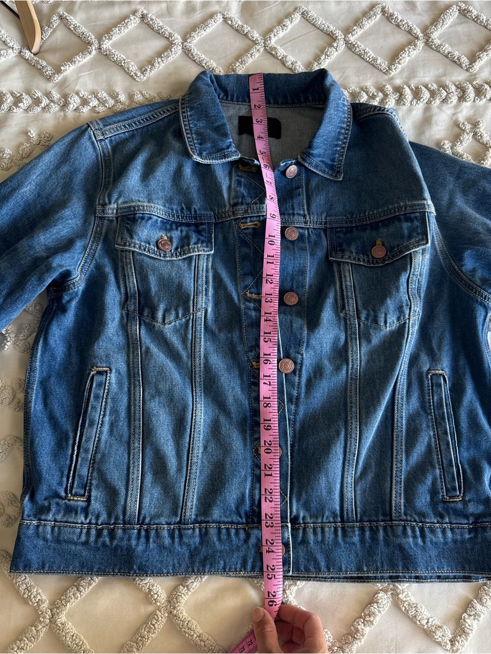 Quince 100% Organic Cotton Denim Jacket XL Indigo Blue - Picture 10 of 10